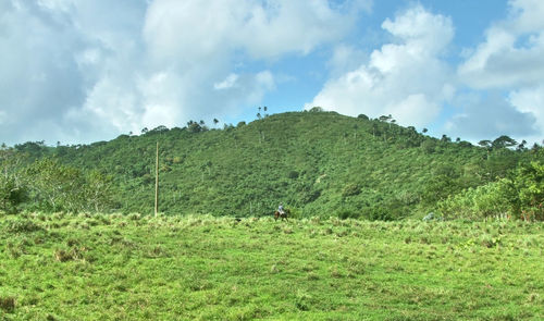 Panoramic view of landscape against sky