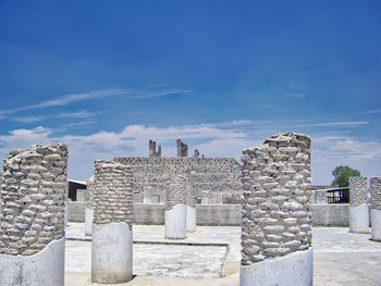 View of historical building against blue sky