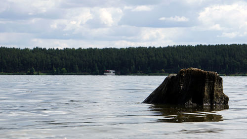 Scenic view of river against sky