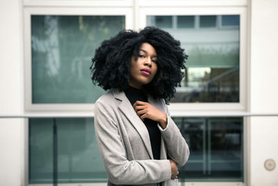 Young woman looking away