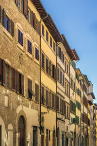 Street in the historic center of florence, italy