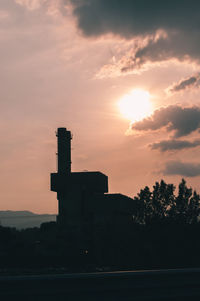 Sun shining through clouds