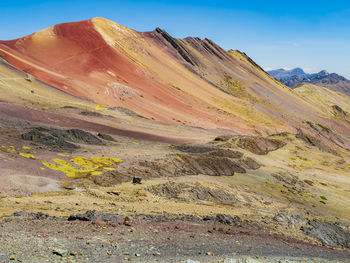 Scenic view of desert against sky