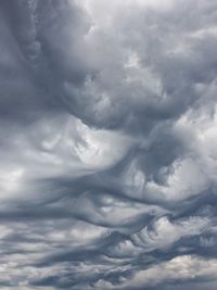 Low angle view of cloudy sky