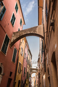 Low angle view of buildings against sky