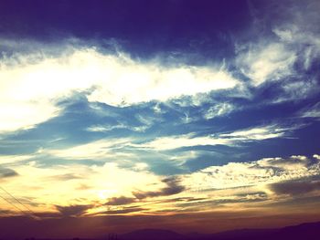 Scenic view of sky during sunset