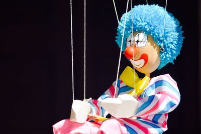 Close-up of puppet
