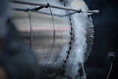 Close-up of machinery in factory