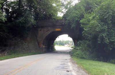 Road passing through tunnel