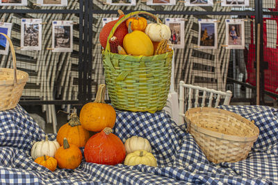 Orange fruits in basket