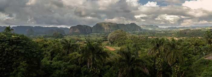 Panoramic view of landscape against sky