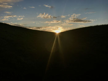 Scenic view of sunset against sky