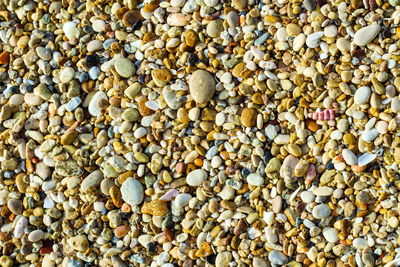 Full frame shot of pebbles