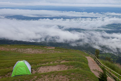 Scenic view of landscape against sky