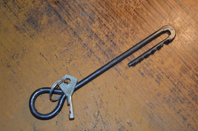 Keys for opening the front door lock