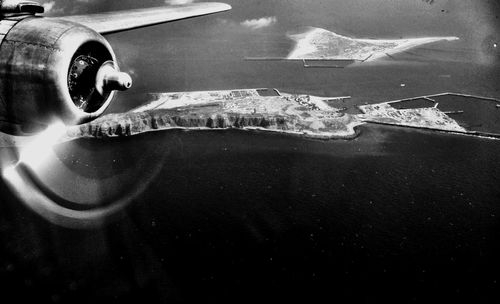Close-up of nautical vessel on wall