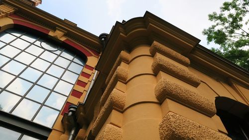 Low angle view of building against sky