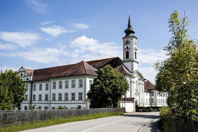 Low angle view of building against sky