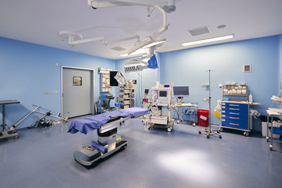 Medical equipment in operation room of hospital