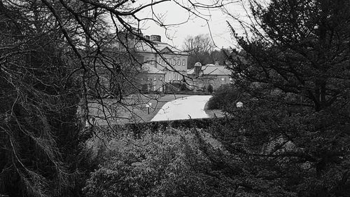 Built structure with trees in background