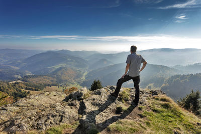 Aussicht vom belchen im schwarzwald