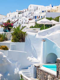 View of buildings by swimming pool