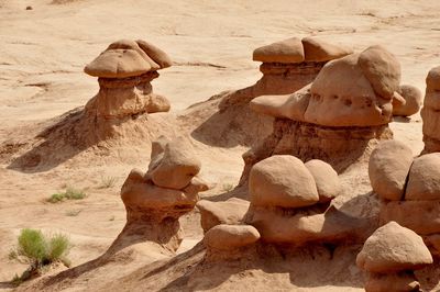 Rock formations in desert