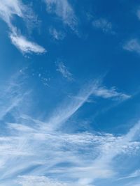 Low angle view of clouds in sky