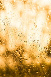 Full frame shot of wet glass