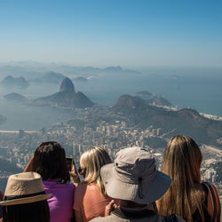 It seems like a picture, but it's a fantastic view of the suggar loaf in rio de janeiro