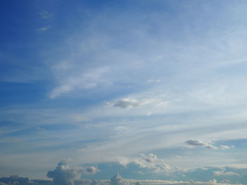 Low angle view of clouds in sky