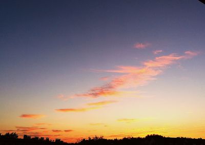 Scenic view of sky during sunset