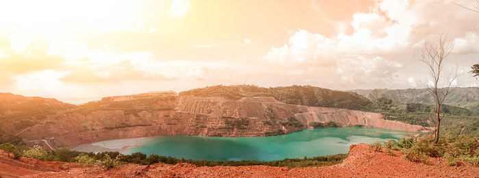 Panoramic view of landscape against sky