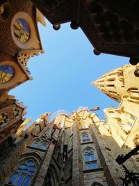 Low angle view of buildings against sky