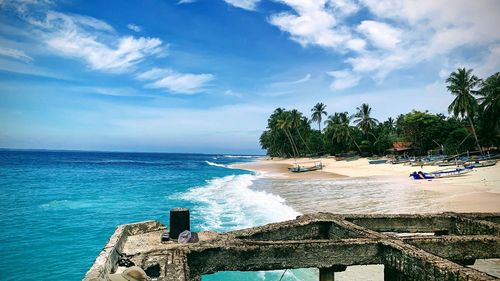 Scenic view of sea against sky