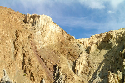 Lamayuru moonland - picturesque lifeless mountain landscape on a section of the leh-kargil route