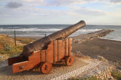 Cannon against the sea