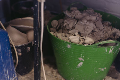 Close-up of meat in bowl