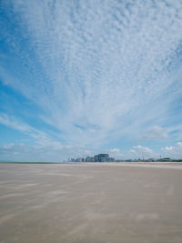 Scenic view of desert against sky