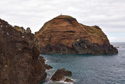 Rock formations at seaside