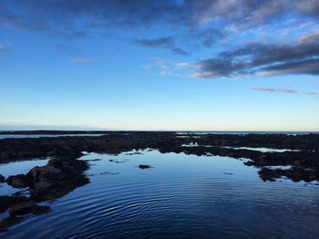 Scenic view of sea against sky