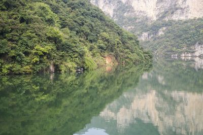 Scenic view of calm lake