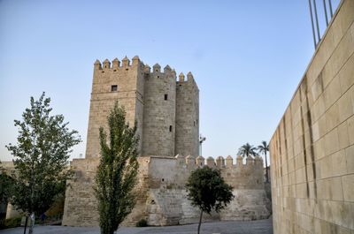 Low angle view of historic building against sky