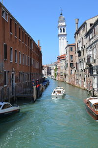 View of buildings in canal
