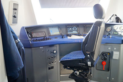 Close-up of control panel