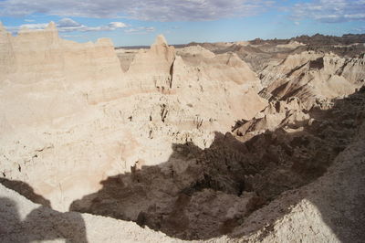 View of rock formations