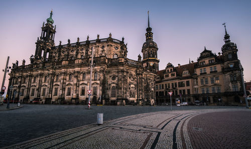 View of cathedral against sky in city