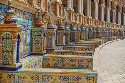 Interior of temple