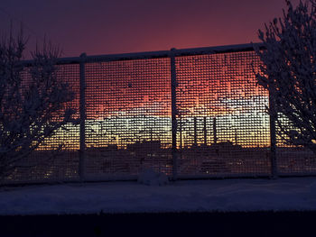 Illuminated built structure at night
