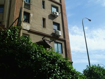 Low angle view of building against sky